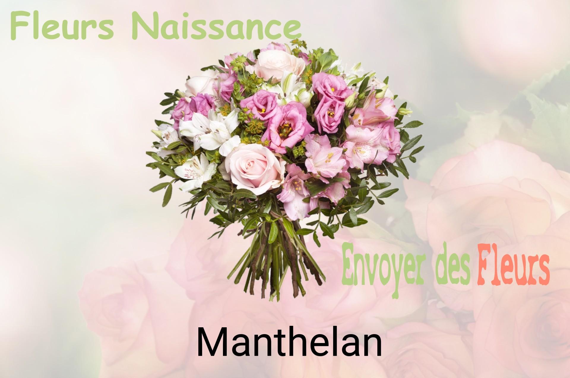 Bouquet de fleurs de naissance livré à Manthelan
